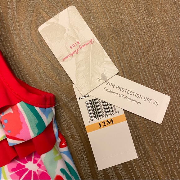 TOMMY BAHAMA Kids Watermelon One Piece Swimsuit - Picture 10 of 16